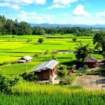 Pemandangan desa Tanjung Alai yang indah dan tenang.