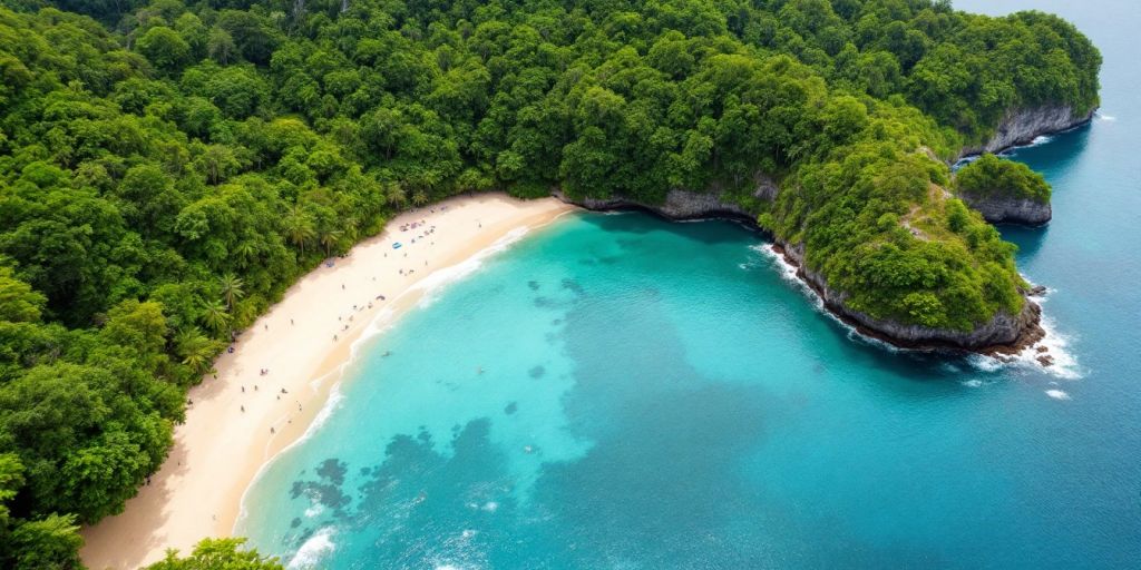 Pemandangan indah destinasi wisata tersembunyi di Indonesia.