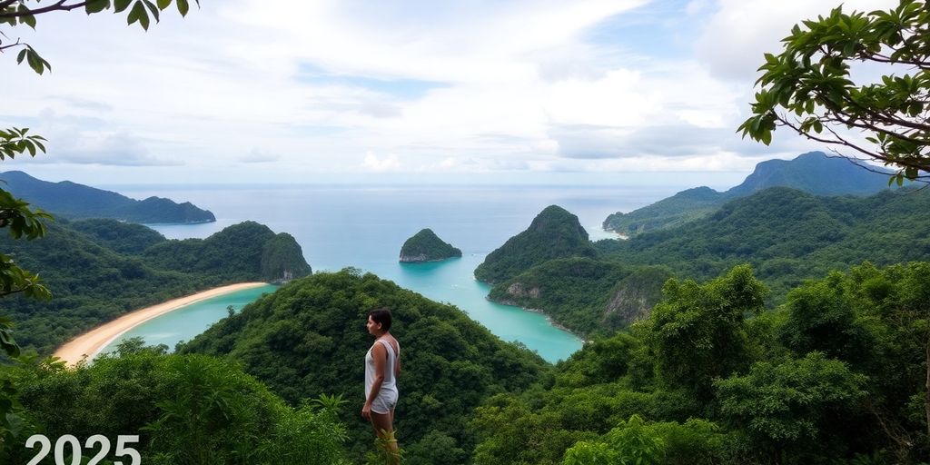 Pemandangan indah tempat tersembunyi di Indonesia.